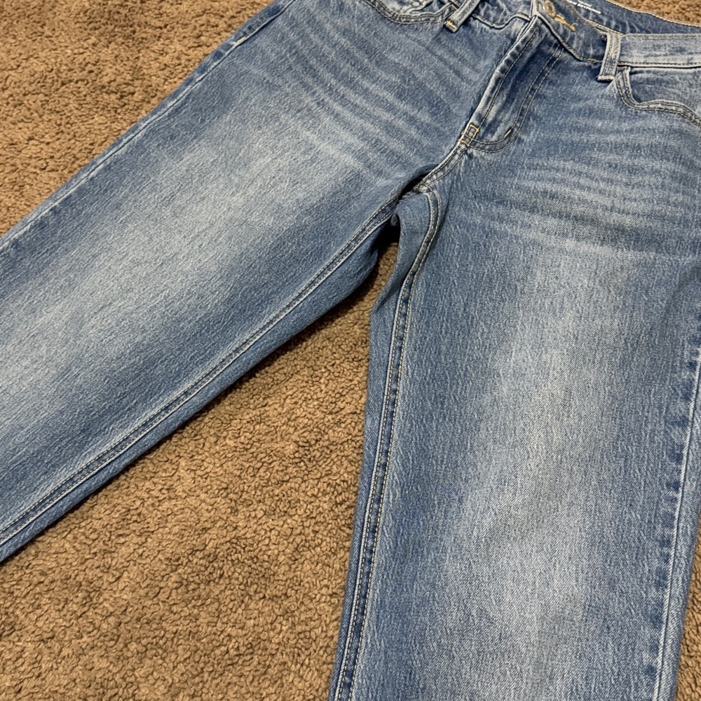 Old Navy-Mid Rise Wow Boyfriend-Sz 0 Ankle-Med Wash-Cotton Blend-EUC - Picture 4 of 14